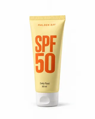 SPF 50 Fluid, a demo product in the library