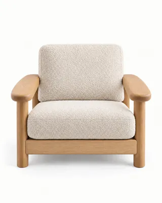 Oak Lounge Chair, a demo product in the library